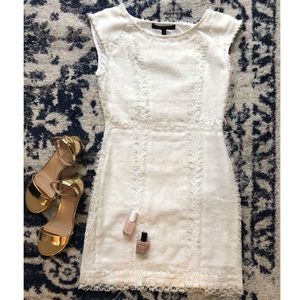 BCBG White Lace Dress Size 0-2
